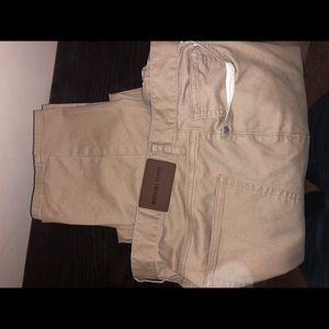 MICHAEL KORS MENS 34/32 TAILORED FIT KHAKI PANTS